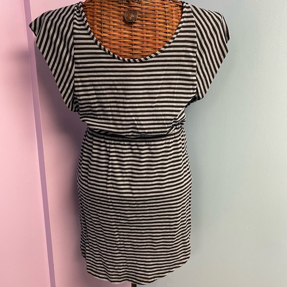 Cute ROXY Dress Blue & Black Striped